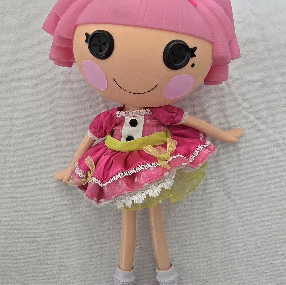 Lalaloopsy Jewel Sparkles Doll Full Size 12” Pink Hair & Crown Dress Shoes 2009 - Picture 3 of 11